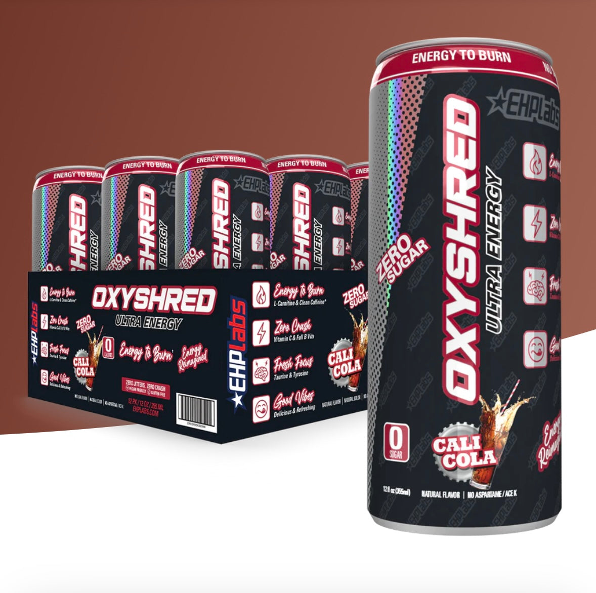 OxyShred Ultra Energy Drink RTD (12Pack) CALI COLA