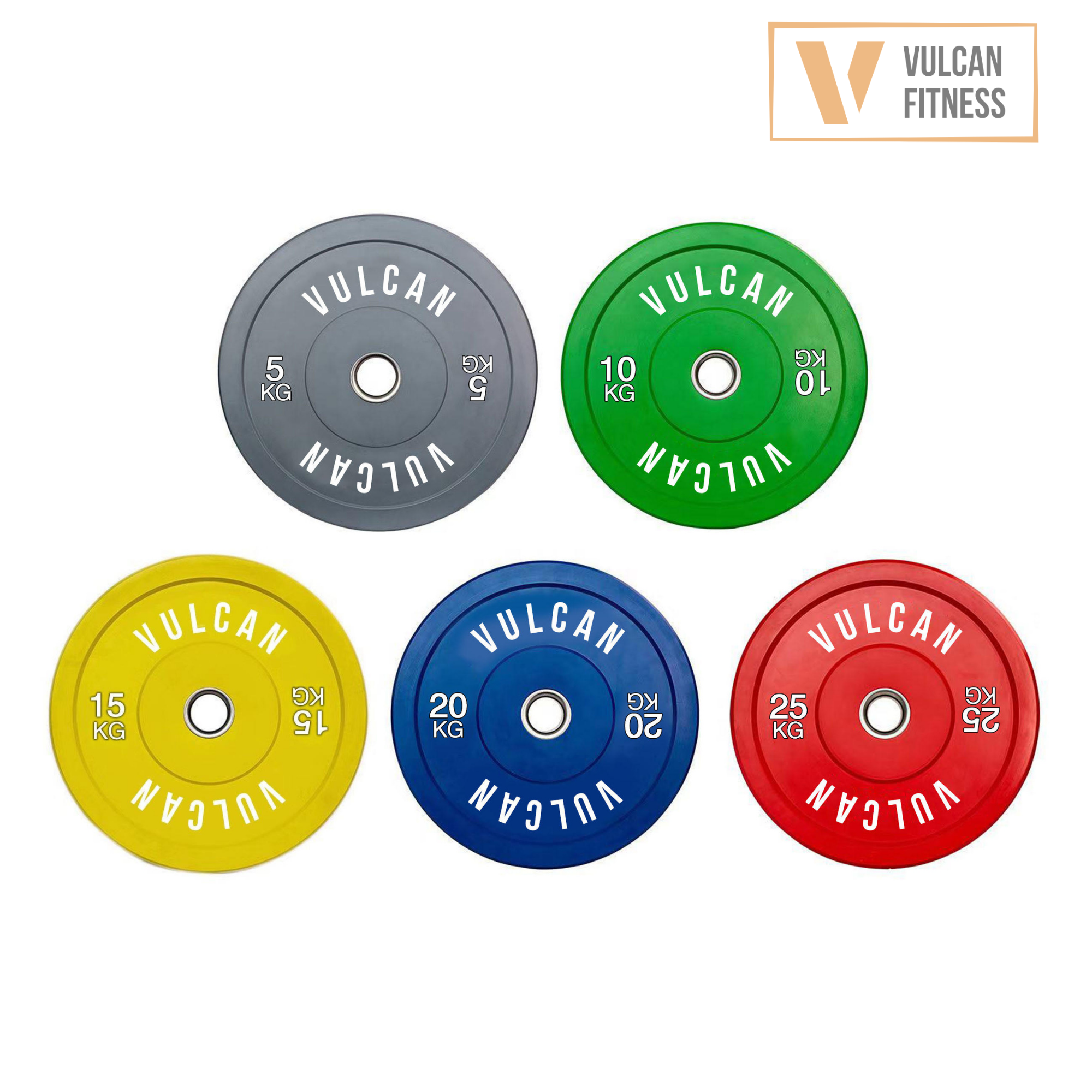VULCAN Commercial Power Cage, Olympic Barbell, 150kg Colour Bumper Weight Plates & Adjustable Bench | IN STOCK