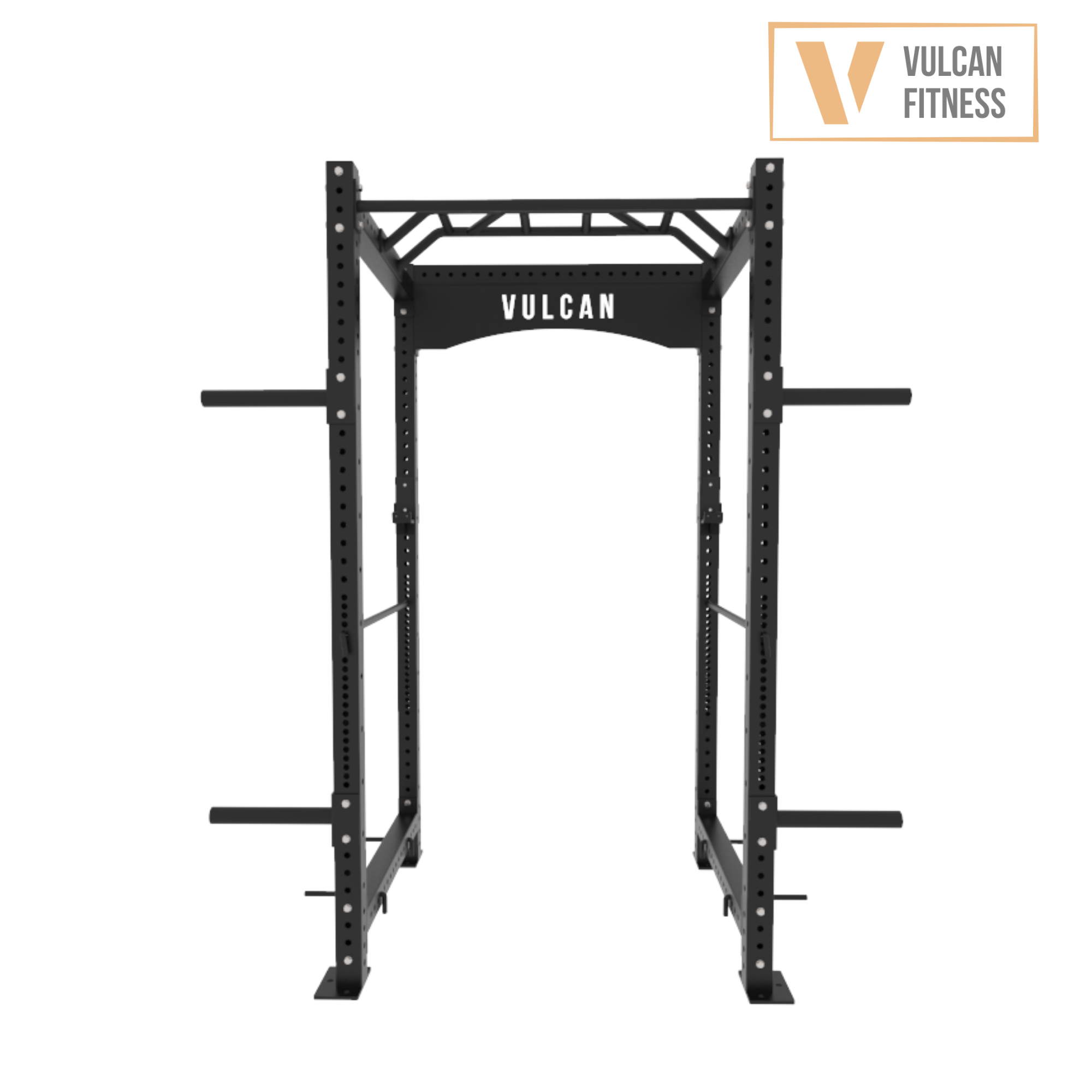 VULCAN Commercial Power Cage, Olympic Barbell, 100kg Colour Bumper Weight Plates & Commercial FID Bench | IN STOCK