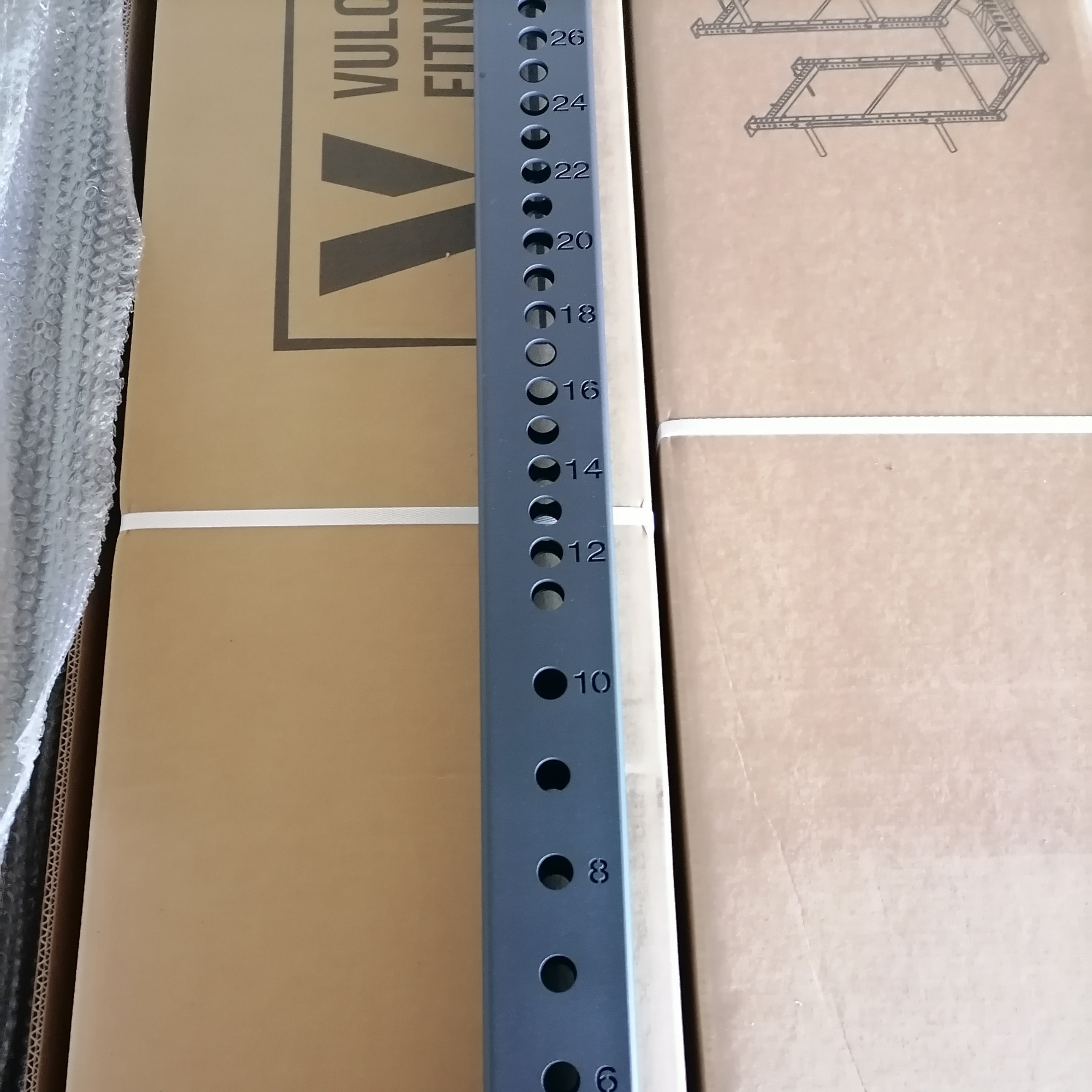 VULCAN Commercial Power Cage, Olympic Barbell, 150kg Colour Bumper Weight Plates & Commercial FID Bench | IN STOCK