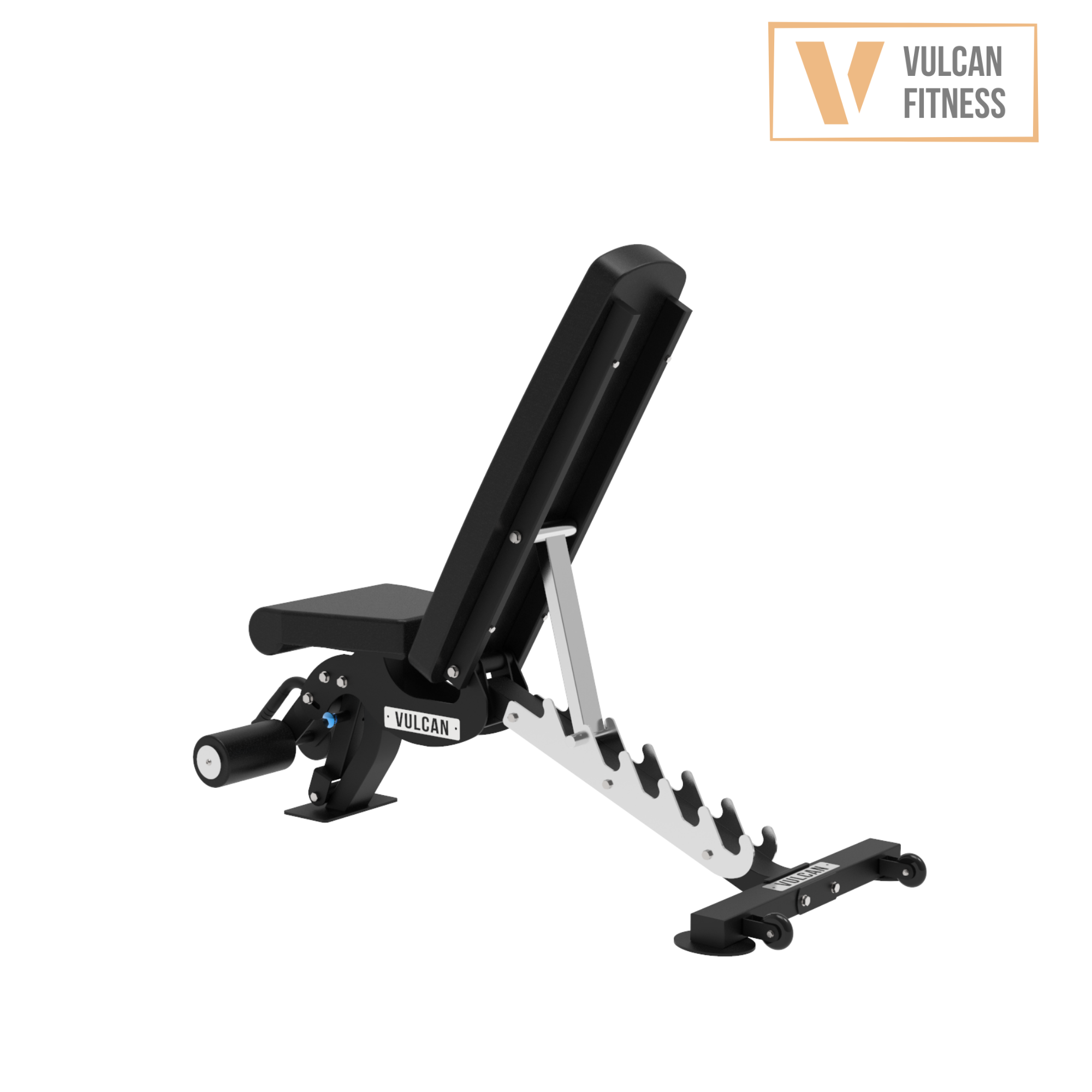 VULCAN Commercial Power Cage, Olympic Barbell, 150kg Black Bumper Weight Plates & Commercial FID Bench | IN STOCK