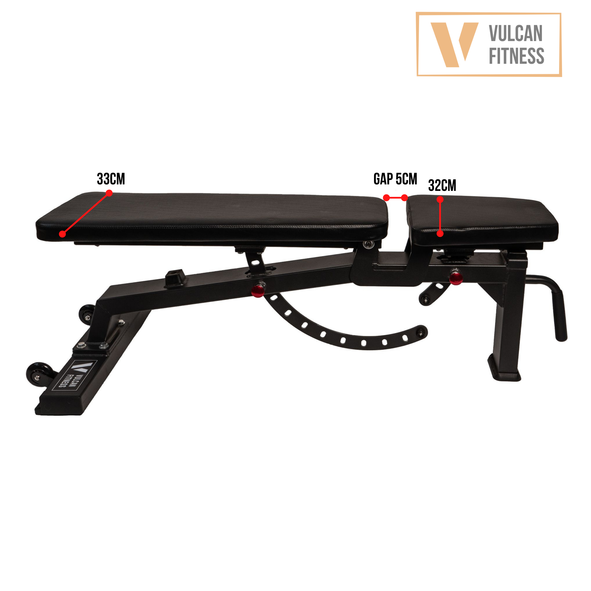 VULCAN Commercial Power Cage, Olympic Barbell, 100kg Black Bumper Weight Plates & Adjustable Bench | IN STOCK