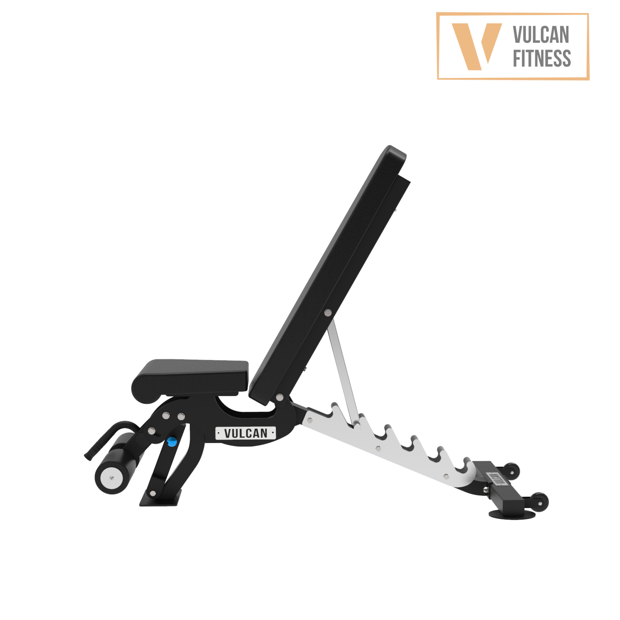 VULCAN Commercial Power Cage, Olympic Barbell, 100kg Colour Bumper Weight Plates & Commercial FID Bench | IN STOCK