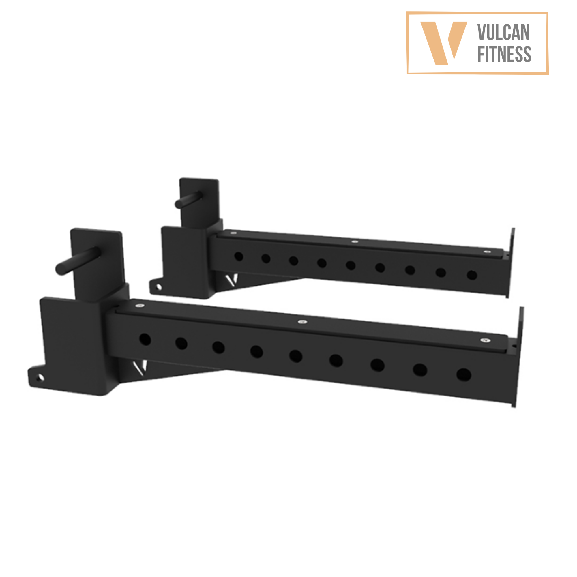 VULCAN Commercial Power Cage, Olympic Barbell, 150kg Black Bumper Weight Plates & Commercial FID Bench | IN STOCK