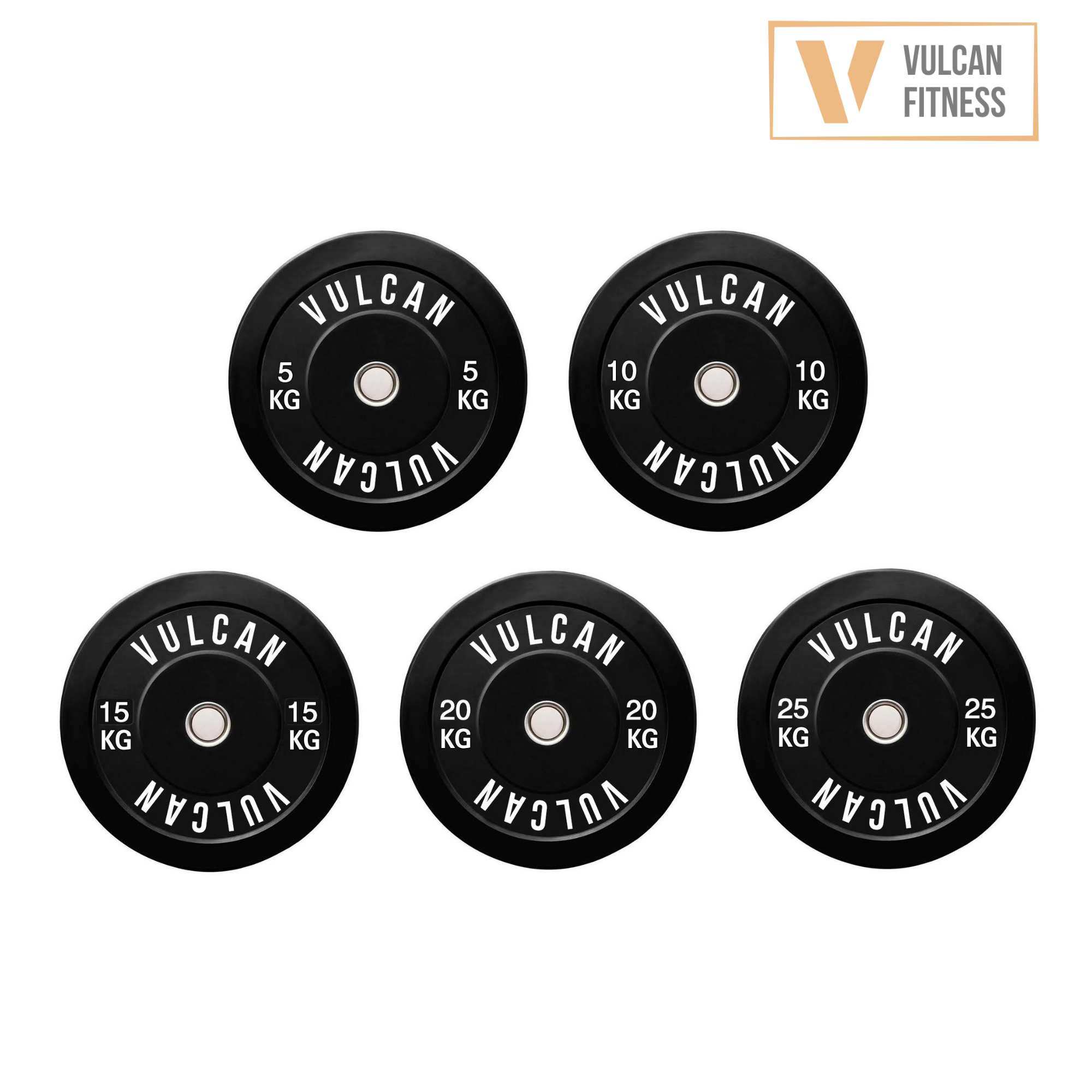 VULCAN Elite Squat Rack, Olympic Barbell, 150kg Black Bumper Weight Plates & Adjustable Bench | IN STOCK