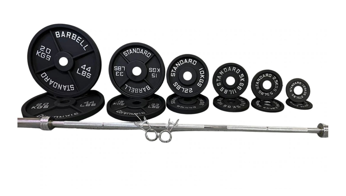 Cast Iron Olympic Barbell Weight Set Walmart Olympic Barbell