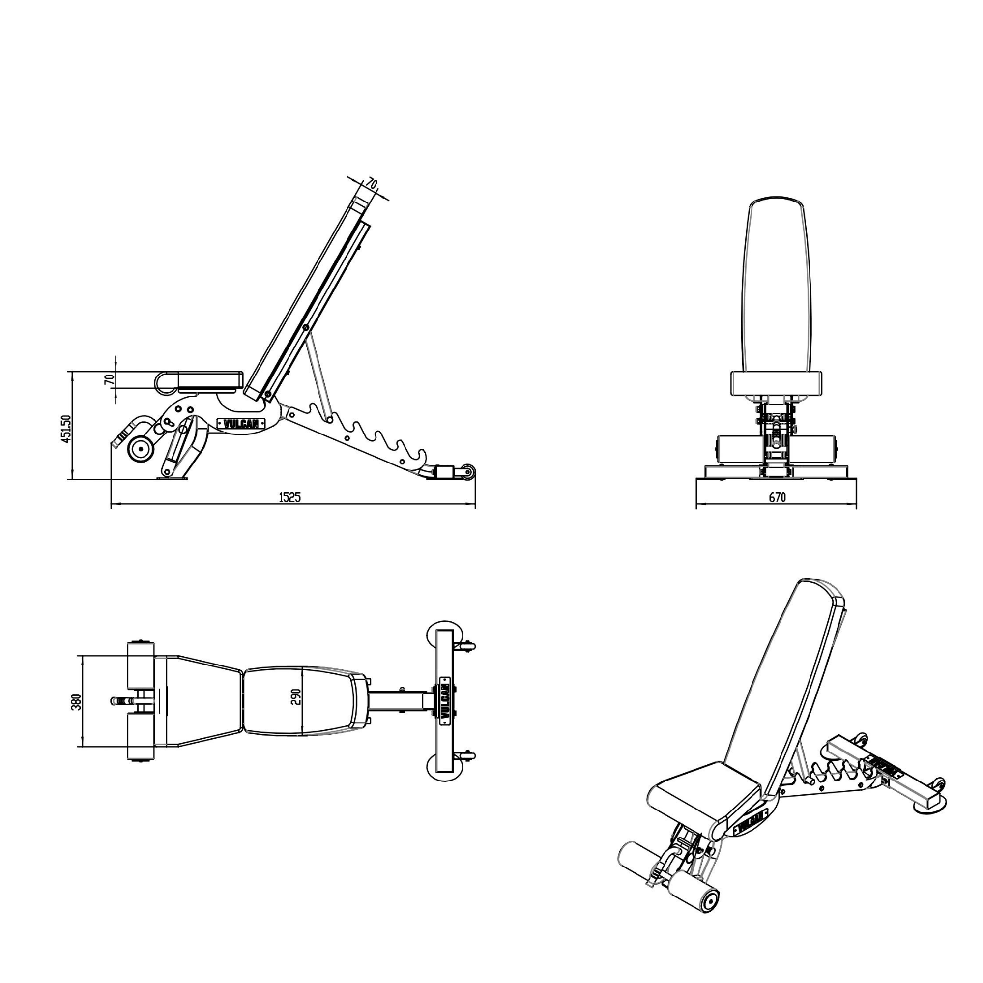 VULCAN Commercial FID Bench | IN STOCK