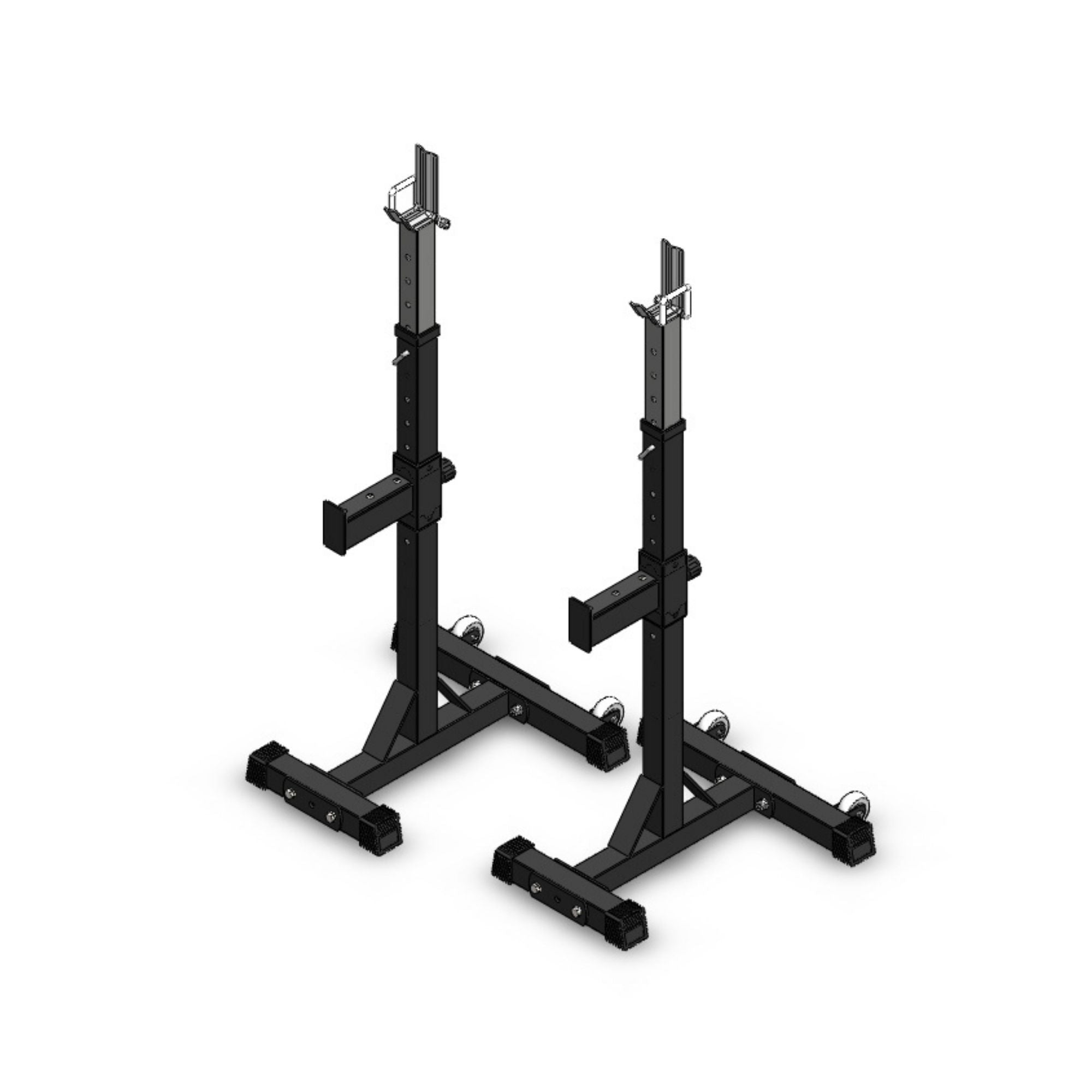 drawing of image of squat stands for weight lifting 