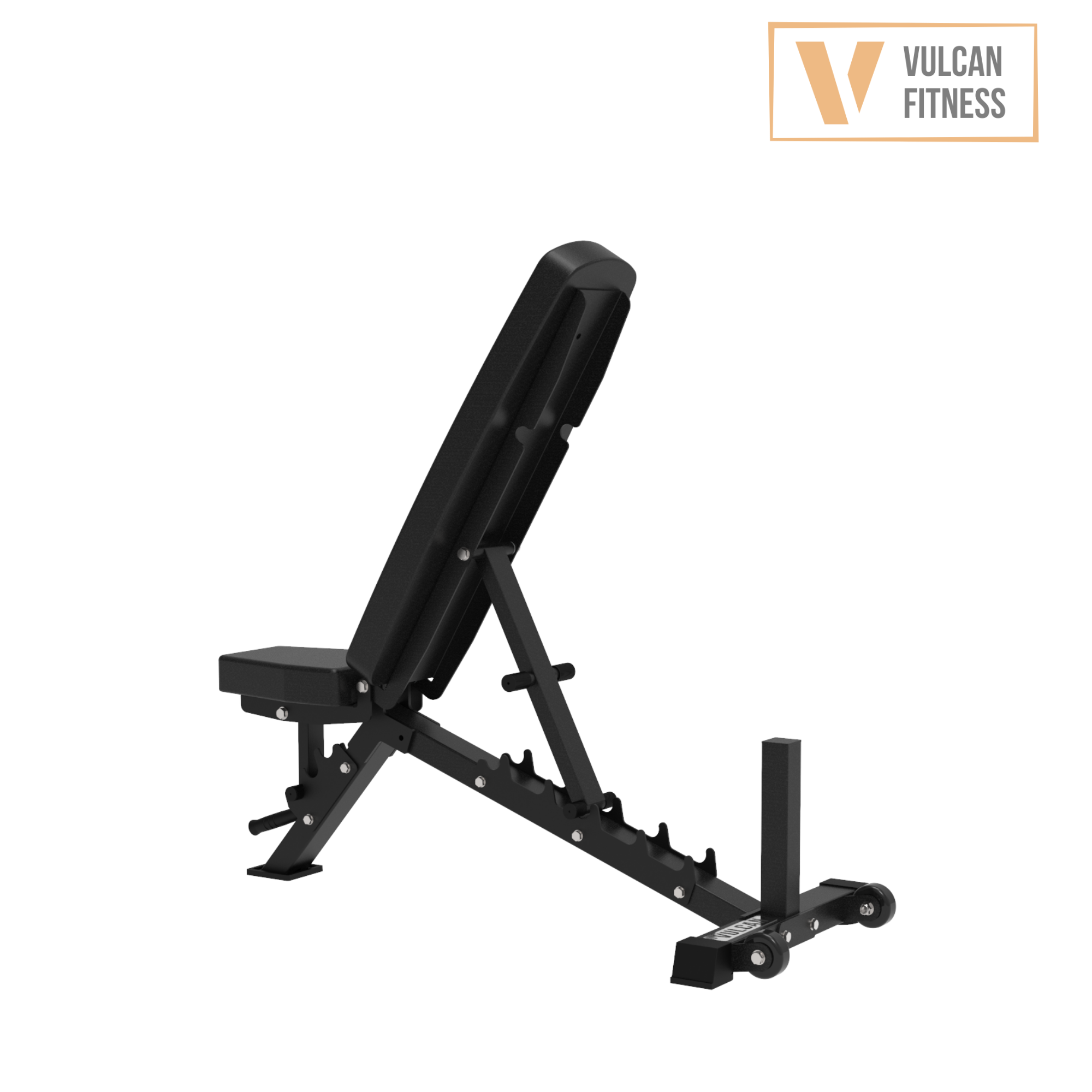 VULCAN Home Gym Power Cage, Olympic Barbell, 100kg Machined Olympic Iron Plates & Pro Adjustable Bench | IN STOCK