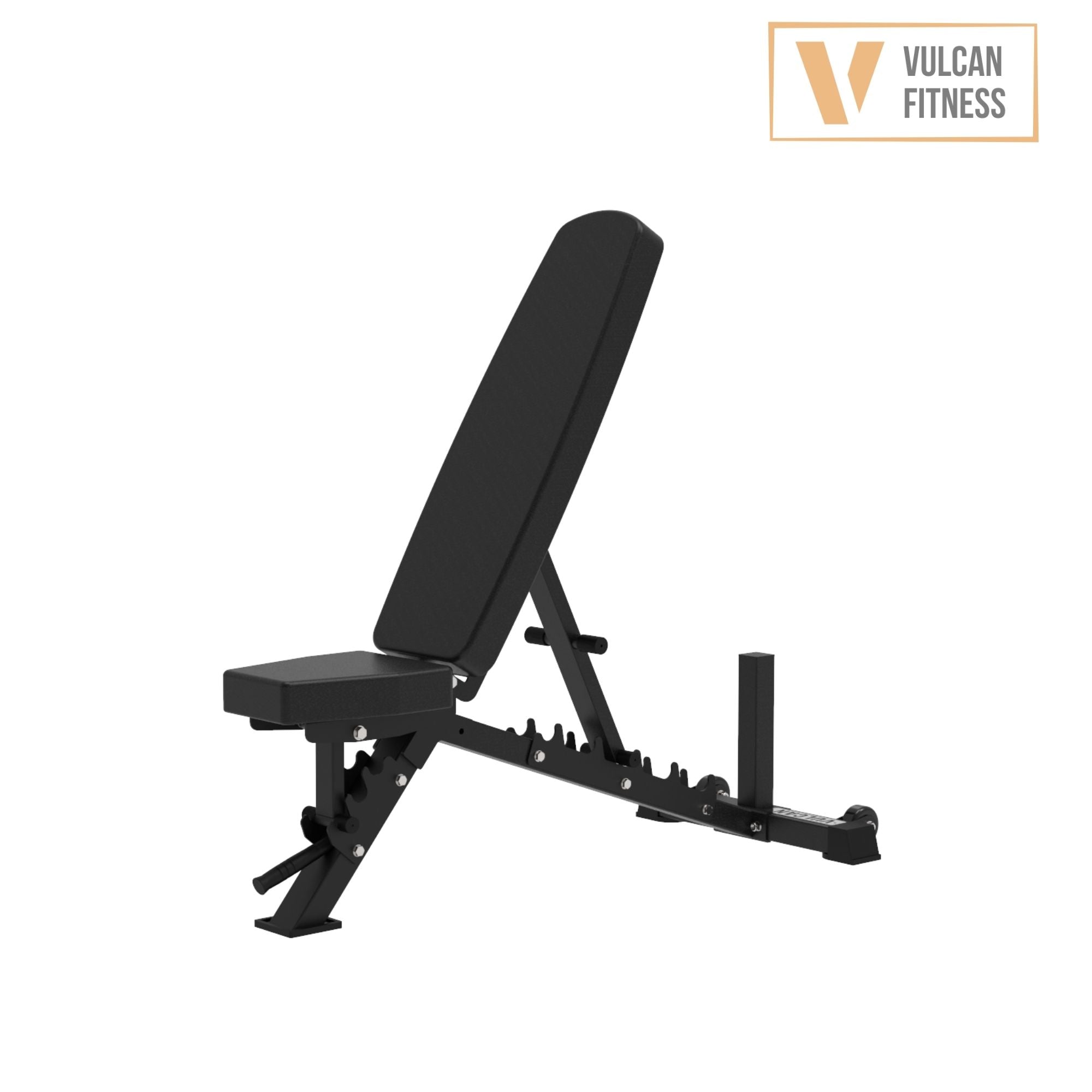 VULCAN Home Gym Power Cage, Olympic Barbell, 100kg Machined Olympic Iron Plates & Pro Adjustable Bench | IN STOCK