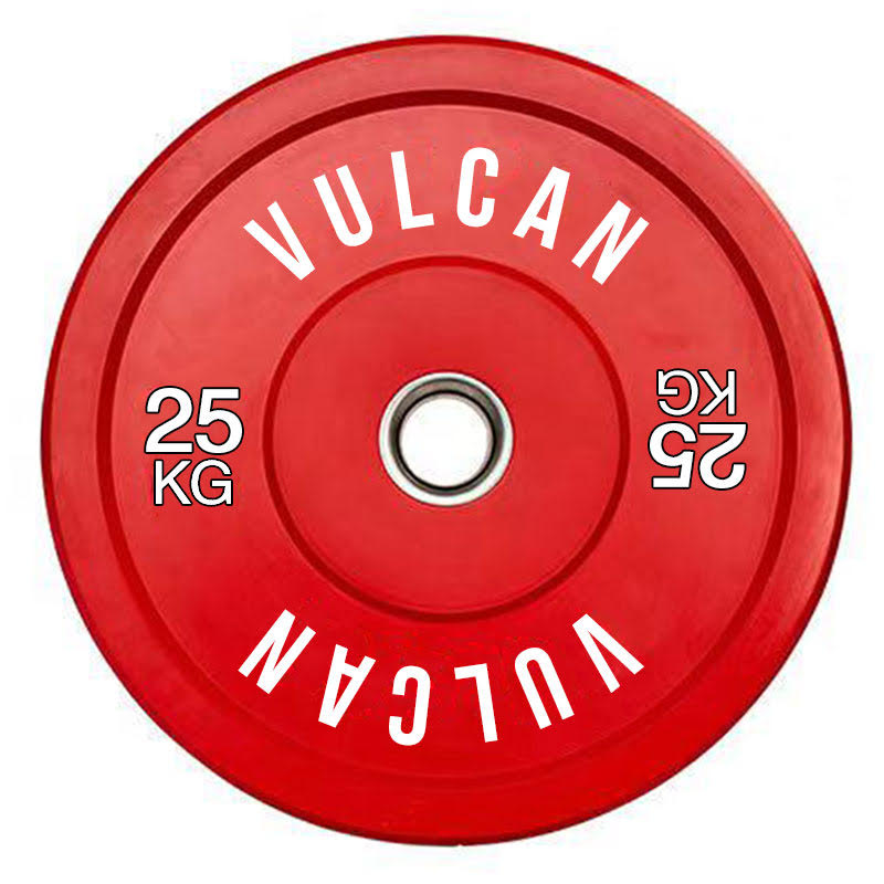 VULCAN Commercial Power Cage, Olympic Barbell, 150kg Colour Bumper Weight Plates & Commercial FID Bench | IN STOCK
