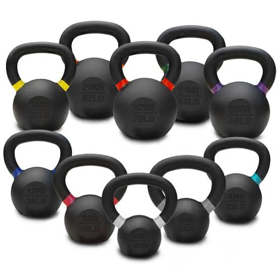 CAST IRON POWDER COATED KETTLEBELLS (6-36KG)