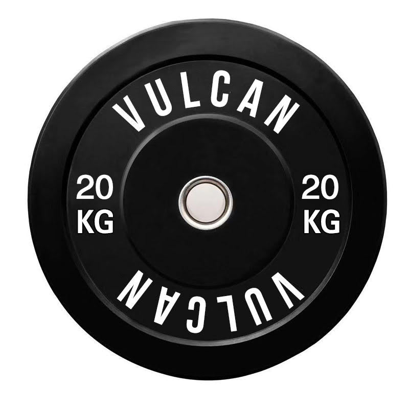 VULCAN Home Gym Power Cage, Olympic Barbell, 150kg Black Bumper Weight